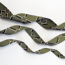 반다야 원단리본 (폭1cm/1.5cm/2.5cm 길이1.8m), 카키, 폭 2.5cm, 길이 1.8m