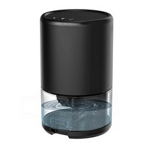제습기 휴대용 스마트 공기 제습기 1000ml 자동 버킷 음소거 침실 거실 건조기 야간 조명 포함 흡수, 01 Black_02 영국 플러그
