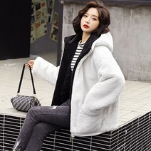 후드 집업 양털 뽀글이 여성 겨울 점퍼 패딩 아우터