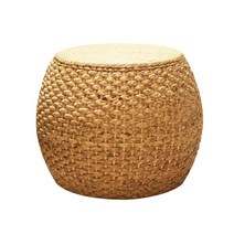 등나무 라탄스툴 원형 낮은 화장대 스톨 대형 쿠션 쿠션형 동글이의자 체어 풋스툴, 2.  31cm x 32cm
