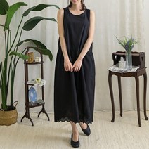 내추럴가든 심플 펀칭 나시 속원피스
