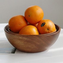 아트박스/아카시아 아카시아나무 통원목 라운드 샐러드볼 24cm