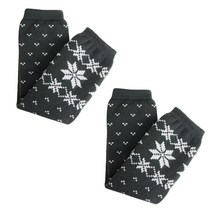 블랙베인 겨울 눈꽃 다리토시 레그워머 1+1 남성 여성 팔토시겸용 방한발열토시, 그레이+그레이