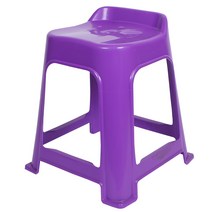 지오리빙 빅사이즈 플라스틱 의자, 바이올렛, 1개