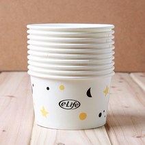 10P 750ml 다용도 일회용 종이 용기 캠핑 도시락 피크닉 배달전문 가정용