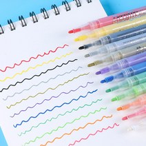 가민 아크릴펜 1.0mm 12색 18색 24색 낱색 지워지는 유리펜 패브릭 네일 보드마카, #24. gray