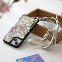 영국 리버티 원단 핸드폰 목걸이 숄더 스트랩 케이스 아이폰 호환
