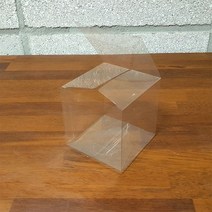 나이스팩 정사각형 PET 투명박스 14.5cm x 14.5cm 25장
