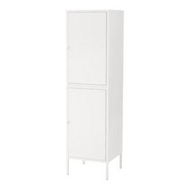 이케아 HALLAN 헬란 2칸 수납장 45x47x167 cm, 화이트 692.494.04 에어캡포장추가