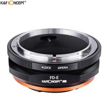 dslr 렌즈 어댑터 K & F Concept FD to Nex E 마운트 렌즈 어댑터 Canon FL NEX Sony Pro 카메라, 단일옵션, 01 소니 E 마운트
