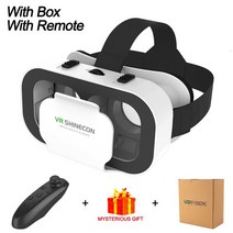 VR VR기기가상 현실 3D VR 헤드셋 스마트 안경 헬멧 폰 게임 360 HD 영화 컨트롤러, 08 With Box Y1b Remote
