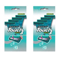 도루코 터치쓰리 3중날 면도기 TP-900, 4개입, 2개
