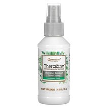 Quantum Health (퀀텀 헬스) Quantum Health 테라 아연 스프레이 에키나세아 및 엘더베리 페퍼민트 클러브 맛 함유 4 액량 온스(120 ml), 1개