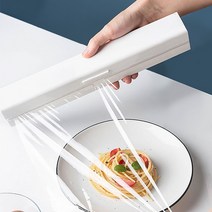 MJ 보관 케이스 부착식 랩커터박스 비닐 랩 커터기 heyseok*04754977cS, 화이트, 화이트, 1개