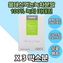 100% 녹차 물에타먹는 카테킨 녹차추출물 분말스틱형 3통 물에타서먹는차 시원하게 따뜻하게 녹차카테킨 녹차분말가루 녹차가루 카테킨분말 카테킨가루 녹차분말 온수 냉수 녹차추출분말