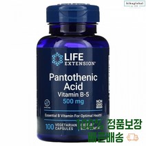 판토텐산 100정 칼슘 판토테닉 액시드 산 비타민비5 비파이브