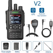 ABBREE AR869 워키 토키 블루투스 프로그램 GPS 송수신기 136520Mhz 모든 대역 무선 복사 주파수 유형C 양방향 라디오, 14 v2 as picture3