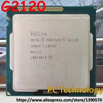 리퍼 CPU Origina 인텔 펜티엄 g2120 g 3.1 ghz cpu 3 m lga1155 55 w 데스크탑 듀얼 코어 1 일, 한개옵션0