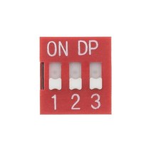 10pcs 슬라이드 스위치 모듈 2 3 4 6 8 핀 2.54mm 웨이 딥 레드 피치 토글 스냅 다이얼 DS-02, 02 DIP 3 Pin