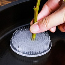 원형 꽃꽂이 생화 수반 고정 흡착식 침봉 DD-11682 _ 301998EA, 투명