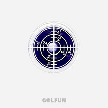 [GOLFUN] 골펀 경사수평 볼마커 볼마크 골프 캐디용품 버디나비 필드용품, 4. 네이비