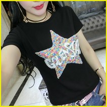 스팽글슬림티셔츠070