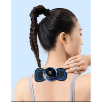 붙이는 어깨마사지기 추천 목 근육 허리안마기 저주파 휴대용 하이드로겔 마사지패드 세트, 충전식 마사지기 (8모드 19강도) 1패치