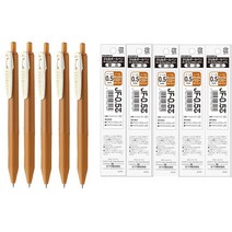 제브라 사라사클립볼펜 빈티지 0.5mm 10색 세트, NEW 옐로우 5P +JF 0.5 옐로우 5P, 1세트