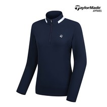[테일러메이드]여성 넥배색 반집업 티셔츠 TWTHJ7981-915