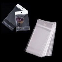 opp필름 비닐 투명 포장 필름 100pcs 자체 접착 opp 가방 플라스틱 인감 스토리지 파우치 수제 보석에 대한 액세서리를 표시, 100개, 12x14cm