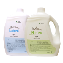 내추럴 샴푸(4.2kg)+린스(4.2kg) 업소용 호텔용 대용량 샴푸린스, 2개, 4200ml