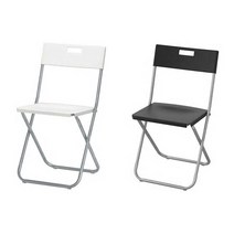 이케아 GUNDE 군데 접이식 의자/식탁/책상/행사/보조/간이/캠핑/회의의자, 블랙_802.177.98