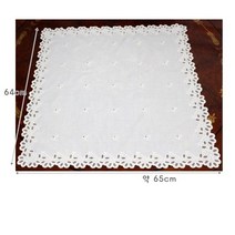 60수자수무릎덮개스카프손수건]사하라-내츄럴광목 (65 x 64cm)- 아사 면손수건 꽃무늬 여성용 머릿수건 목수건 등산수건 무릎수건