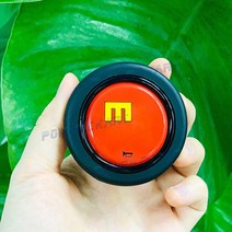 유니버설 개조 자동차 경적 버튼 레이싱 핸들 커버, 01 빨간