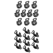 20 pcs 야외 캠핑 천막 후크 캠퍼 윈드 로프 클램프 지원 옷걸이 크리스마스 파티 캠핑 텐트 실내 및 야외 용품, 플라스틱, 검은색