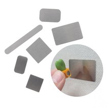 VEDANA_ 자석붙임철판 자석부착용철판 부착식철판 원형철판 벽지 철판 천 부착식 타일 사각 철판스티커 다용도 6565287p, 6개