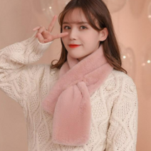 앤써핏 여성 와이드 울 기모 넥워머 머플러
