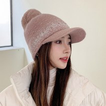 스노우펄 방울털 캡모자 여성 겨울 방한