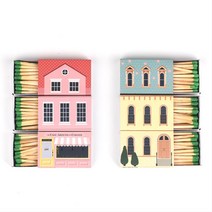 빈티지소품 책장꾸미기 성냥 3p set 케익초 캔들점화 카페인테리어 집들이선물 생존용품, 1개, 옐로우