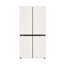 [E] LG 오브제컬렉션 5도어 글라스 냉장고 M873GBB152/M873GKB152, 풀베이지