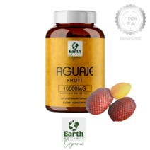 어스 보타닉 아구아헤 고함량 10000mg 분말 함유 120캡슐 여성의 열매 Aguaje, 1개, 기본