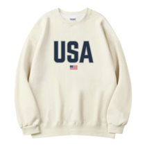 더팀 USA 남여공용 오버핏 특양면 맨투맨