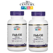 21세기센트리 피쉬 오일 1000mg 오메가3 300mg 120소프트젤 X 2 Fish Oil