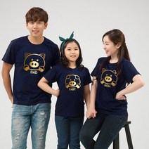 가족티 패밀리룩 황금돼지띠 반팔