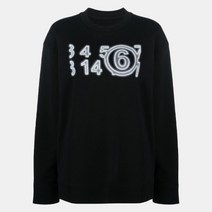 기타 [명품]여성 MM6 마르지엘라 23SS 넘버링로고 블랙 맨투맨 S52GU01..