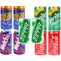 코카콜라190ml(30캔) +사이다190ml(30캔) +스프라이트190ml(30캔) +웰치스포도맛335ml(24캔)+맥콜190ml(30캔), 사이다(30개)