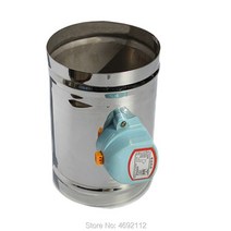 원형 덕트 디퓨져 라인디퓨저 가정용 아파트환기구 디퓨샤 HVAC 5 인치 스테인레스 스틸 전기 에어 댐퍼 밸브 전동 체크 125mm 환기 파이프 220V/24V/12V 양 방향 제, [01] 125mm, [01] AC220V