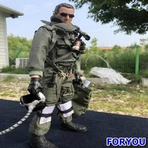 ForU611 조종사 파일럿 피규어 전투기 공군 에어포스 탑건 조종복 전투기조종사, B Type