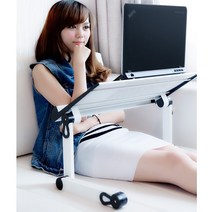 핫버튼 누워서 노트북 거치대 눕서대 독서 책보기 침대 침대용 테이블 접이식 공부 독서대, 원목 받침대, 단품