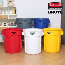 (정품)브루트 컨테이너 37L/75L/고무다라이 플라스틱통, 녹색, 벤티드브루트 37리터